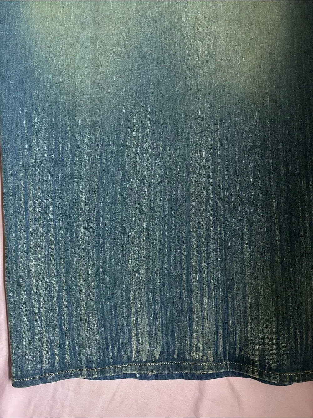 DIESEL | Ombré Washed Denim Pencil Skirt (24) NWT - Picture 8 of 9